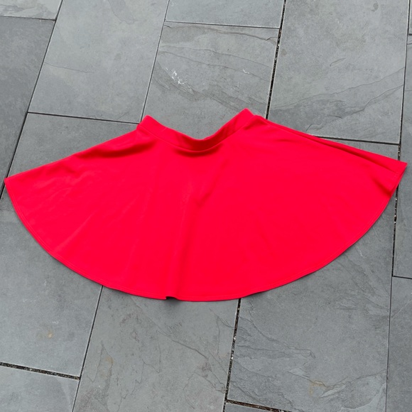 Frenchi Dresses & Skirts - Frenchi Red Skater mini skirt Size 8
